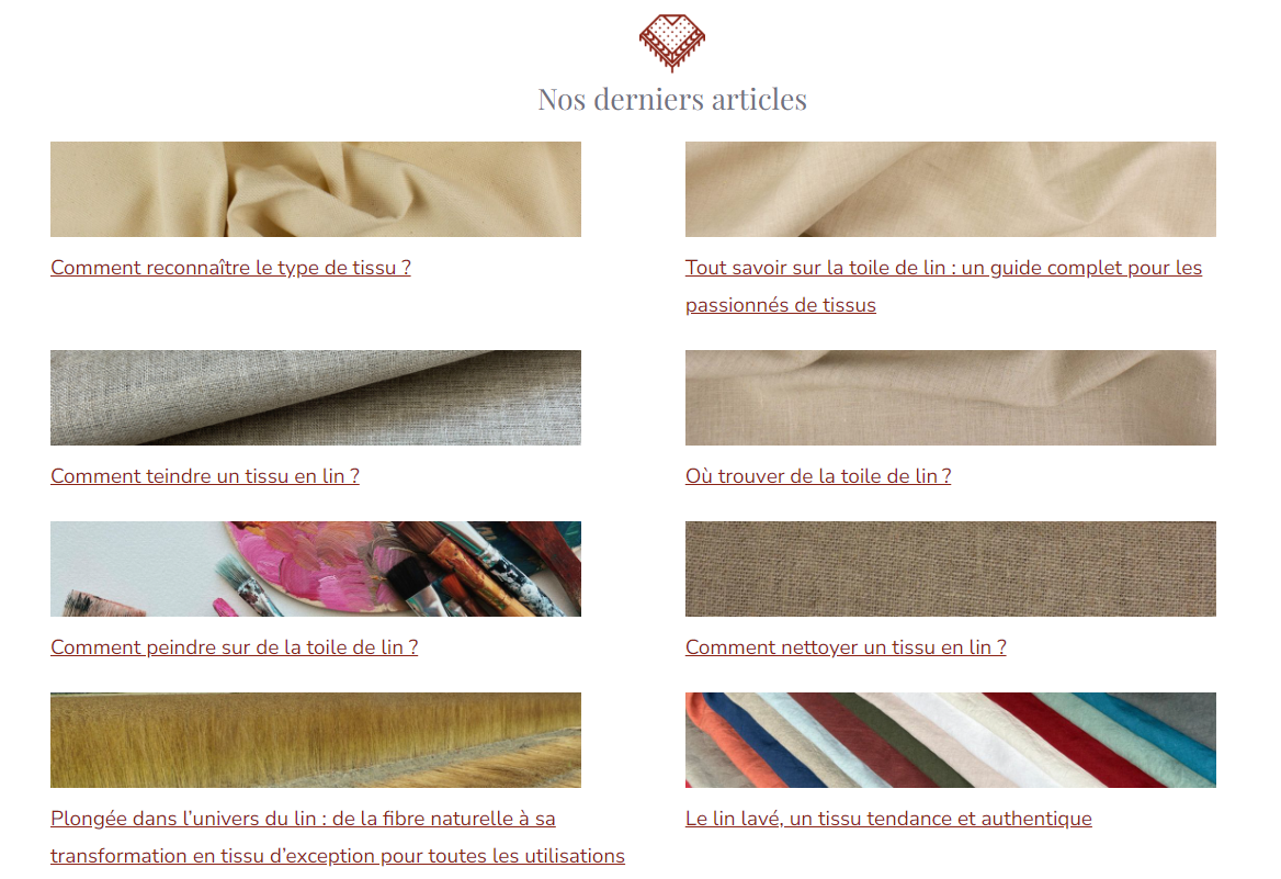 Blog TissuShop - Articles sur le lin, la toile de jute, le wax, rédigés par Rédactiv-Nord